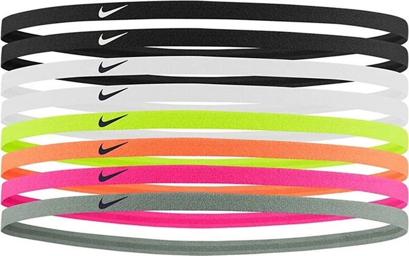 Nike Skinny Headbands 8 Pk Unisex Hair Band N.000.2547.909.OS-Multicolor