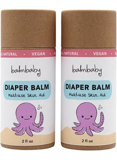 BALM! Baby BALM! Baby Diaper Balm * Natural Diaper Rash Balm & ALL Purpose Skin Aid Ointment (Pack of 2 (EcoStick))  - Image 1