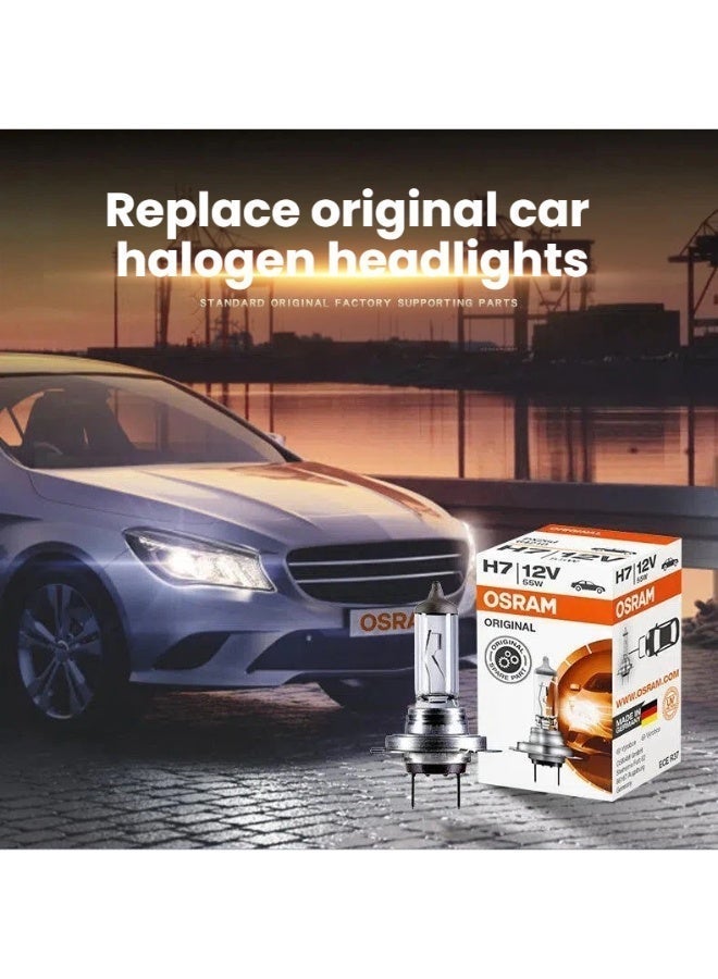 أوسرام OSRAM 2 × H7 Type 12 فولت 55 واط مصابيح هالوجين أصلية مصابيح السيارات مصابيح أمامية مصابيح السيارات أضواء أمامية مصابيح أمامية أضواء أضواء عالية ومنخفضة أضواء ضباب أصلية مصابيح هالوجين مصنوعة في ألمانيا - Image 2