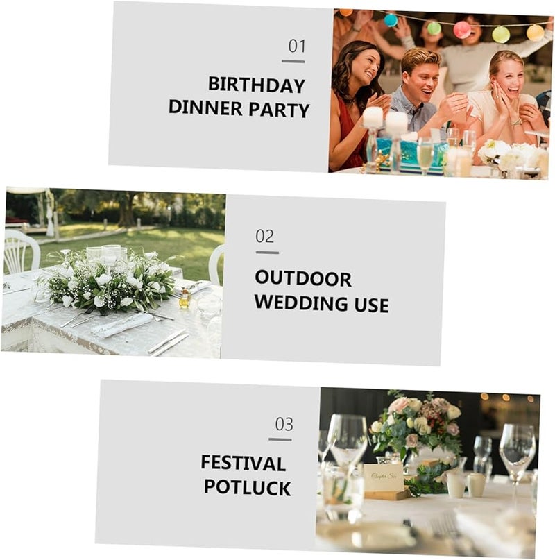 Acrylic Wedding Table Numbers Sign 15 Pack Clear Modern Table Number Cards - Image 5