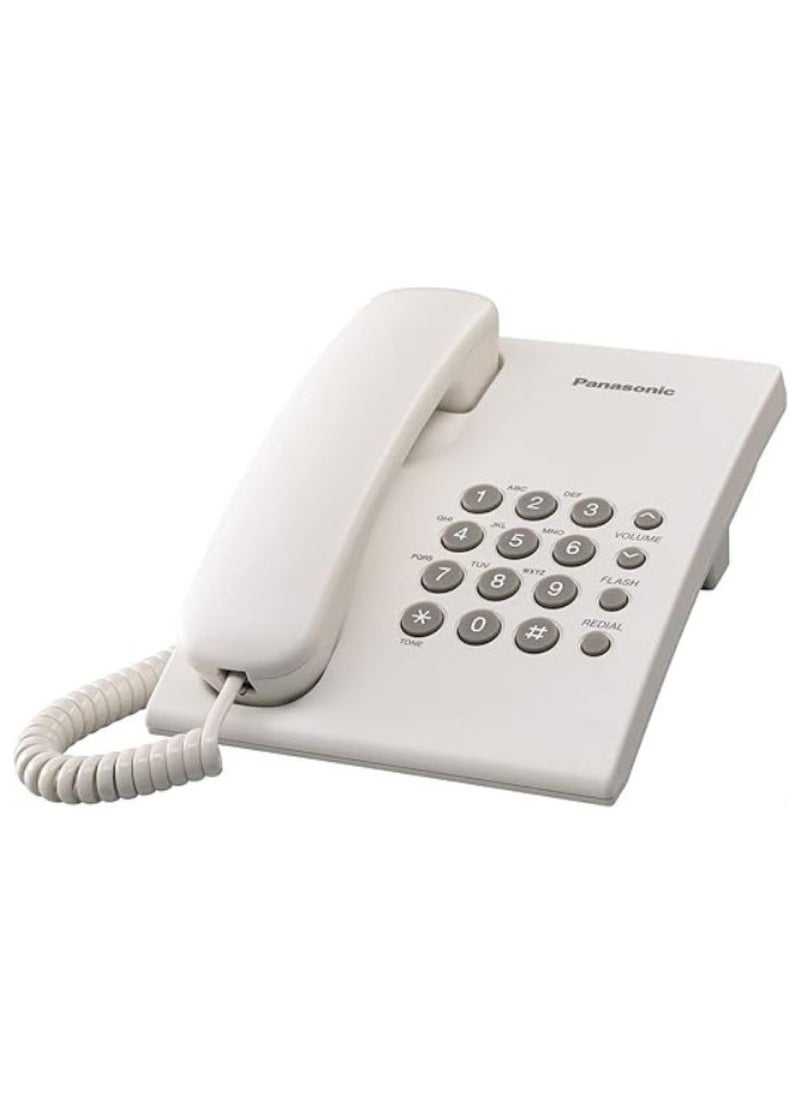 Panasonic Panasonic KX-TS500FX Integrated Corded Telephone, White  - Image 1