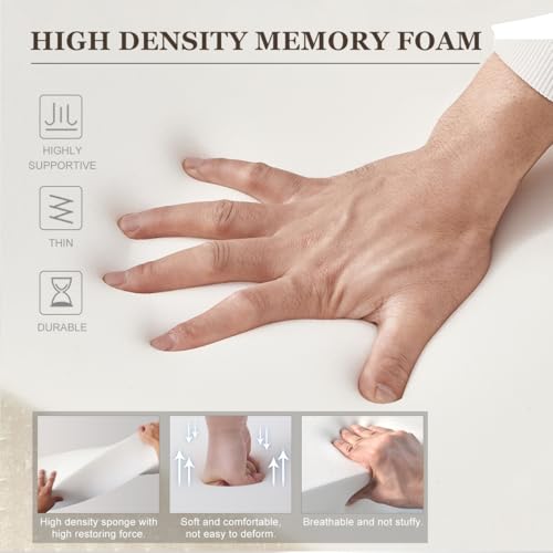ThinMay Bed Gap Filler/Mattress Space Extender for Twin/Full/Queen/King Bed, Close Gap(0-12") Between Mattress and Headboard or Wall, Stop Losing Pillows(Beige-LxWxD-39*4*8in) - Image 4