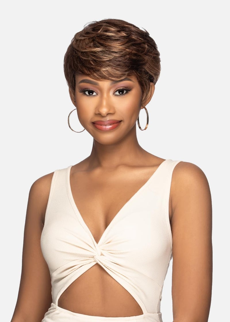 VIVICA A. FOX Vivica A Fox SWEET HUMAN HAIR Pure Comfort Cap Wig Color 2 Dark Brown 