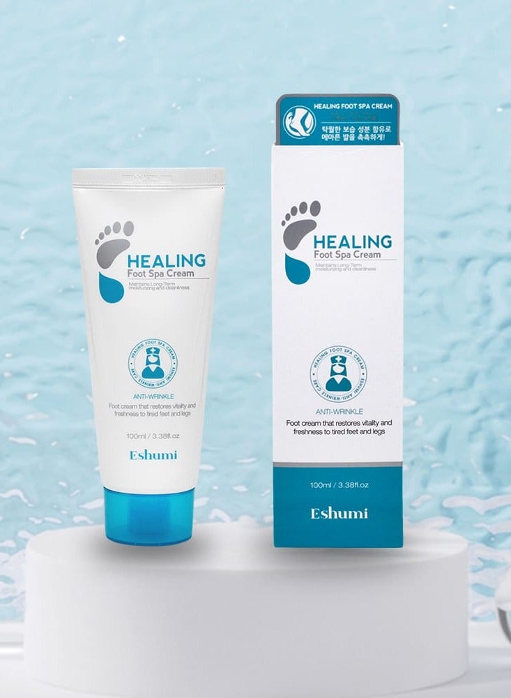 Eshumi Korean product Healing Foot Spa Cream - is an effective cream specially formulated to restore freshness and vitality to tired feet and legs 100ml - Image 4