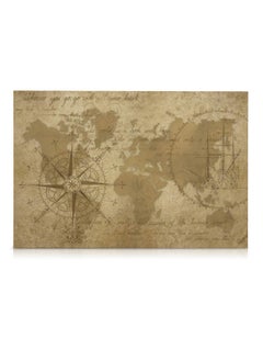 Navaris Magnetic Dry Erase Board 16 X 24 Inches Decorative White Board For Wall With Design Includes 5 Magnets And Marker Antique World Map  - Image 5