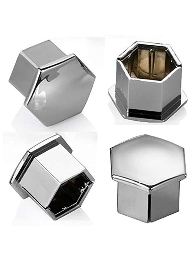 Generic 20 Pieces 19Mm Nut Nut Caps Bolt Covers Hexagon Tire Nuts Covers With Tool Set For Cars Silver - Image 3