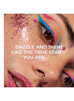 LAMEL Insta Glitter Bomb: Quickdry Holographic Face & Body Glitter Gel Longlasting Shine & Effortless Removal Perfect Face Glitter Makeup & Body Hair Shimmer Vegan & Cruelty Free 0.67 Fl.Oz  - Image 5