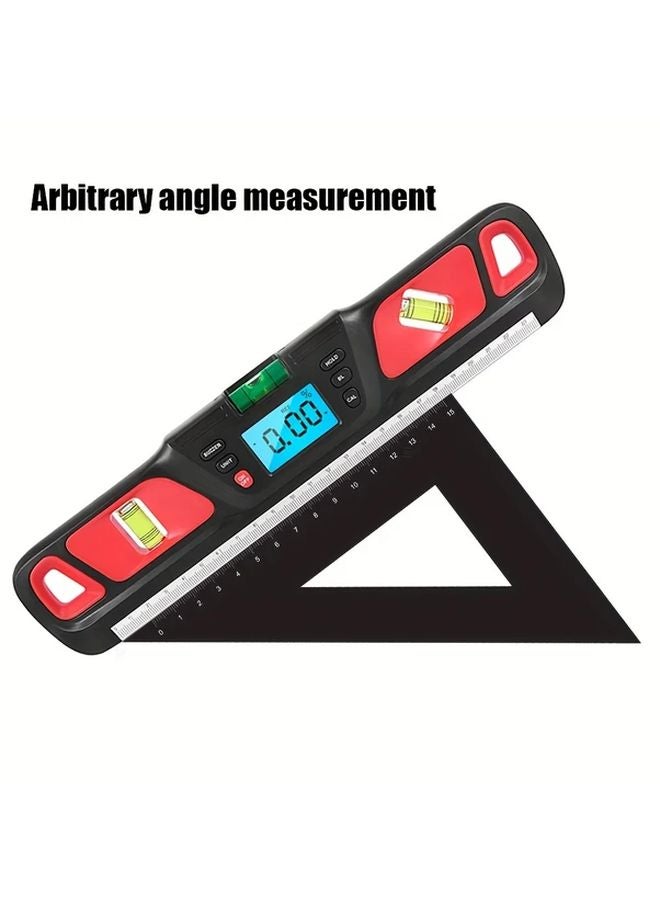 Red Digital Spirit Level 360 Degree Inclinometer Angle Finder Bubble Protractor - Image 4