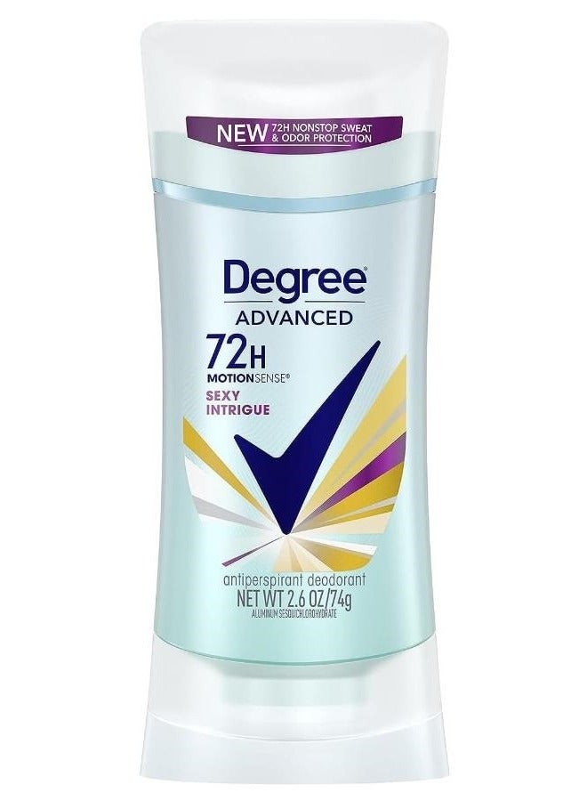 Degree Set of 3 Degree Advanced Antiperspirant Deodorant( Degree Advanced 72H MotionSense, Sexy Intrigue Antiperspirant Deodorant, 74 Grams ,  Degree Advanced , 72H MotionSense Mint & Wild Flowers Antiperspirant Deodorant 74 Grams And Degree Advanced Lavender & Waterlily 72-Hour Sweat & Odor Protection Antiperspirant for Women 74 Gram) - Image 2