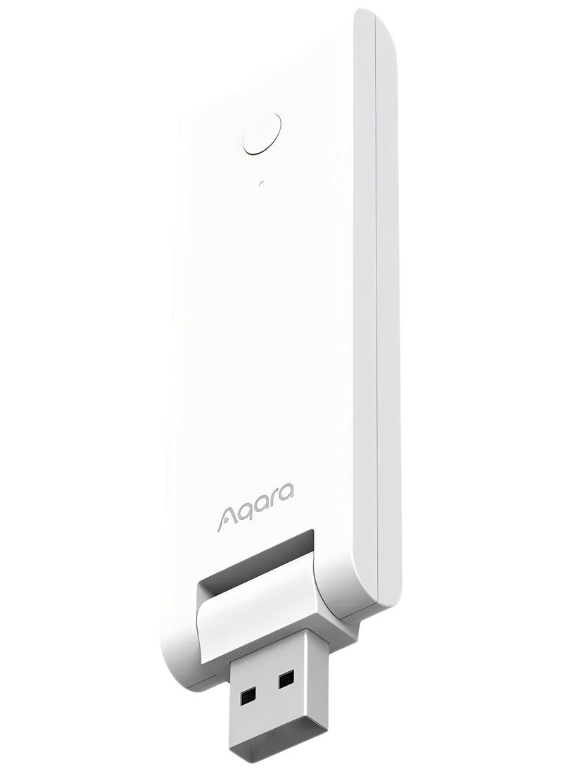 أكارا Aqara Smart Hub E1 لأتمتة المنزل، بروتوكول Zigbee 3.0، توافق شامل، مرونة وسهولة الحمل، وظيفة تكرار الواي فاي، أبيض  - Image 1