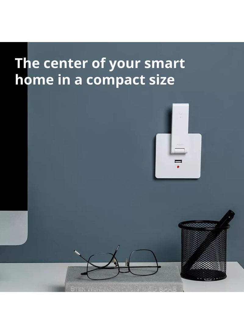 أكارا Aqara Smart Hub E1 لأتمتة المنزل، بروتوكول Zigbee 3.0، توافق شامل، مرونة وسهولة الحمل، وظيفة تكرار الواي فاي، أبيض  - Image 5
