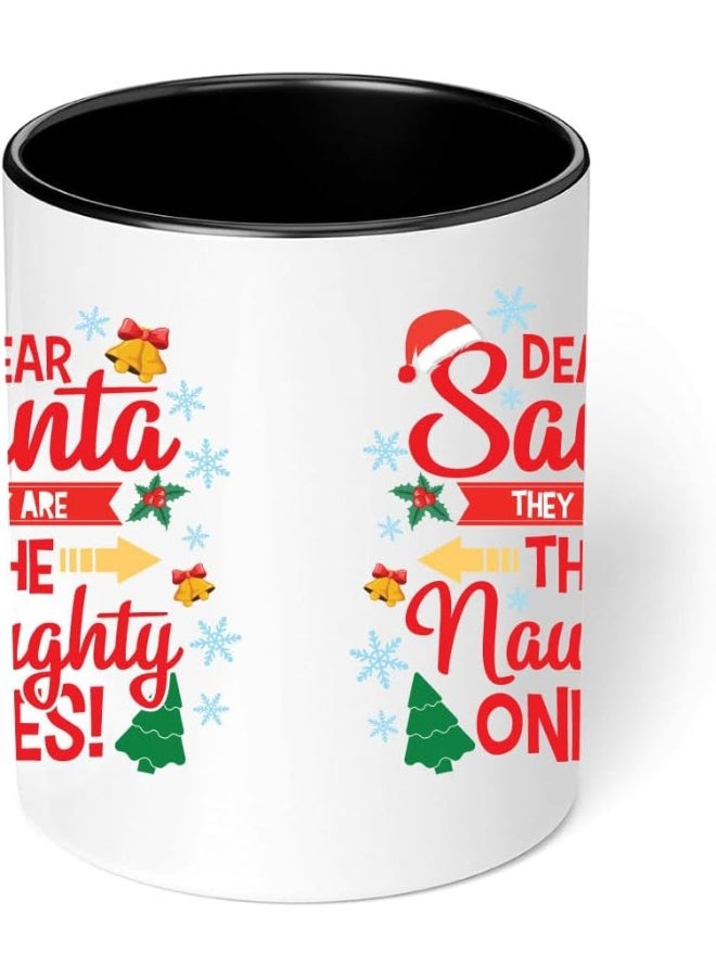 برينت شوب فور مي كوب سيراميك أسود ثنائي اللون لعيد الميلاد - أفكار هدايا عيد ميلاد سعيد - هدية لعيد الميلاد - كوب سيراميك لعيد الميلاد - Image 5