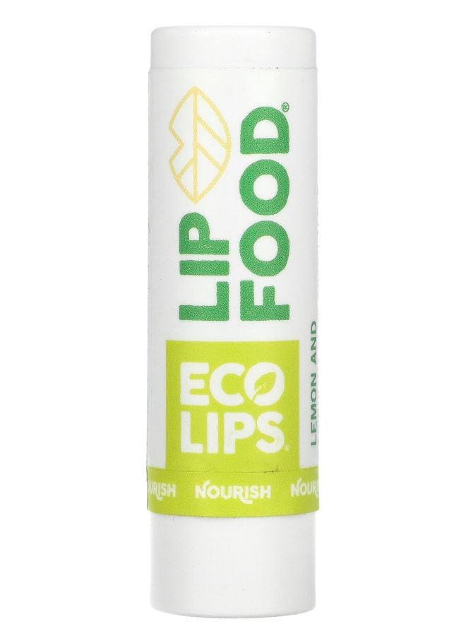 Eco Lips Lip Food Nourish Nutrient-Dense Organic Lip Balm Lemon 0.15 oz (4.25 g)