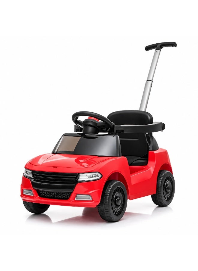 Dodge Charger Police Ride-On Push Car for Kids | Ride-On Car with Parent Push Handle, Safety Guard and Safety Belt | Red - Image 5