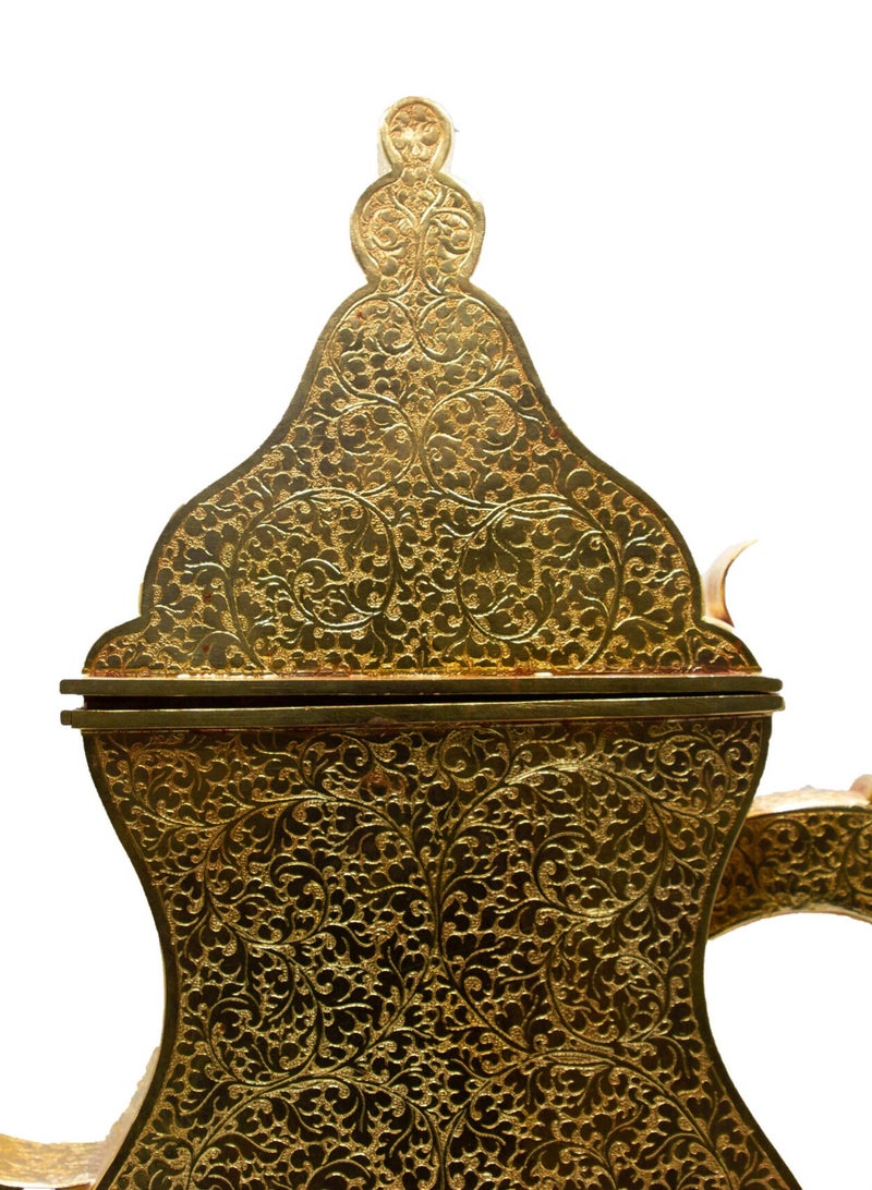 بلورات جبال الألب الإمارات العربية المتحدة زوج ذهبي مهيب من طقم إبريق الشاي العربي الأنيق  - Image 2