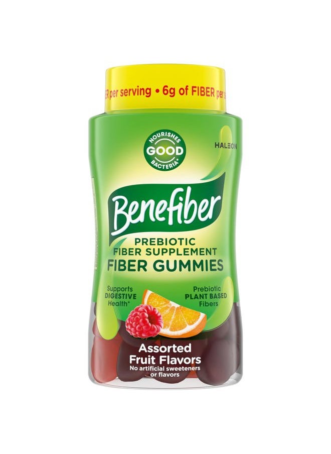 Benefiber Prebiotic Fiber Supplement Gummies for Digestive Health, Assorted Fruit Flavor - 81 Count  - Image 1