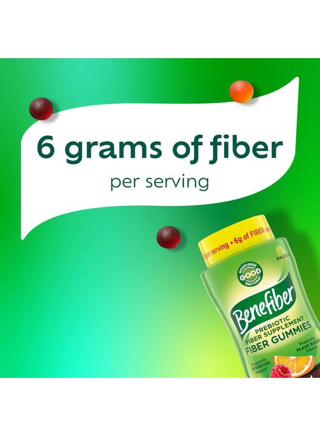 Benefiber Prebiotic Fiber Supplement Gummies for Digestive Health, Assorted Fruit Flavor - 81 Gummies - Image 5