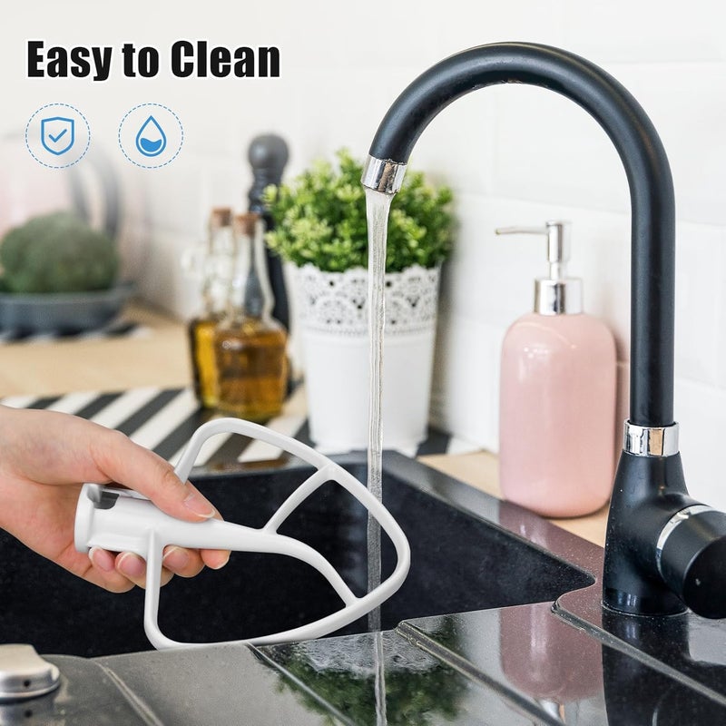 Ancable K45B Coated Flat Beater for KitchenAid 4.5-5 Qt Mixer Paddle Attachment Flat Beater Fits Stand Mixer Bowls For KitchenAid 4.5-5 Quart Bowls, Kitchenaid Paddle Attachment - Image 4