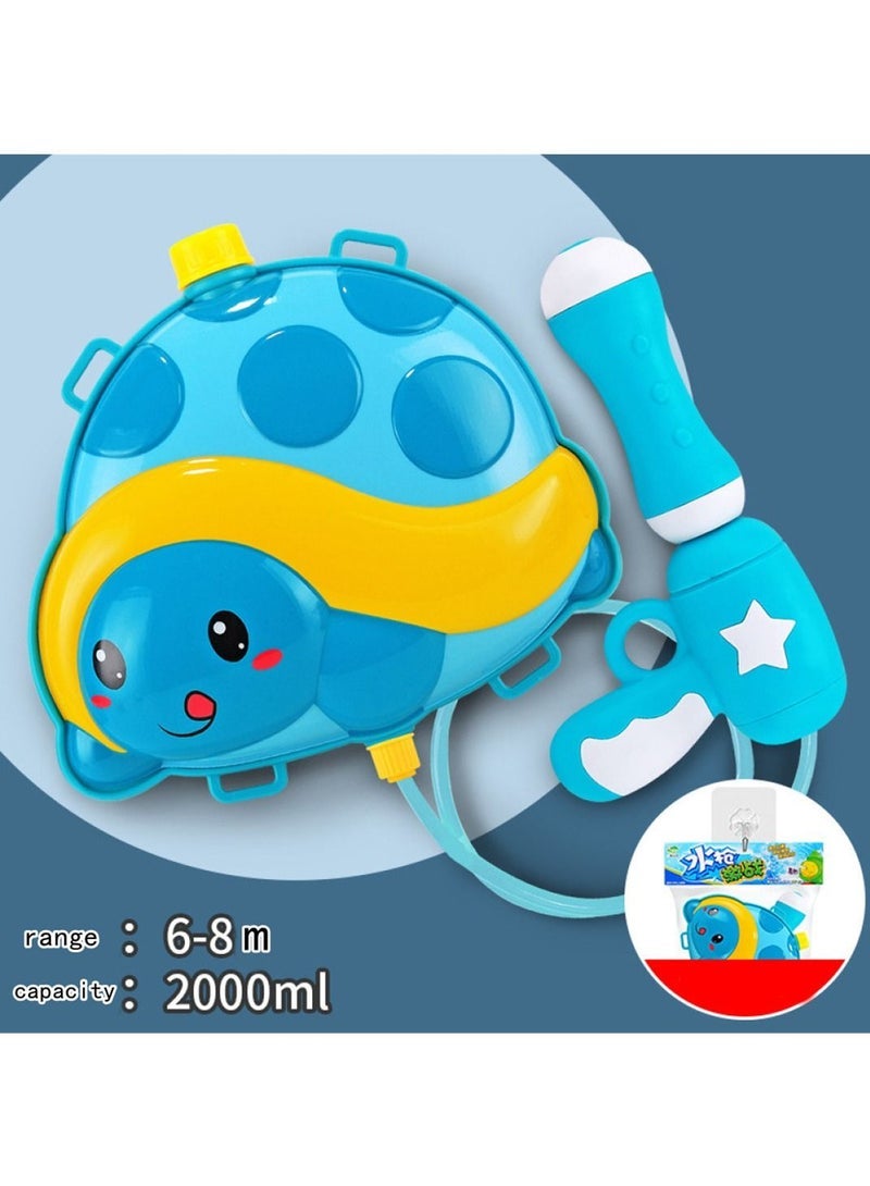 WAOKN Water Gun for Kids, Backpack Water Gun with 2L High Capacity Tank Adjustable Straps, Kids Summer Pool Beach Sand Outdoor Water Fighting Play Toys Summer Outdoor Water Spray Pull Toy - Image 2