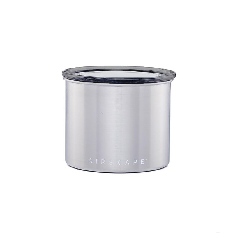 Planetary Design AirScape Planetary Design Stainless Steel Coffee Canister | Food Storage Container | US Patented Airtight Lid | Push Out Excess Air Preserve Food Freshness (Small, Brushed Steel) - Image 3