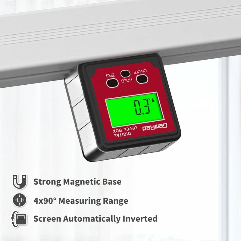 GemRed Digital Angle Gauge (Aluminum-with Hold Function) - Image 3
