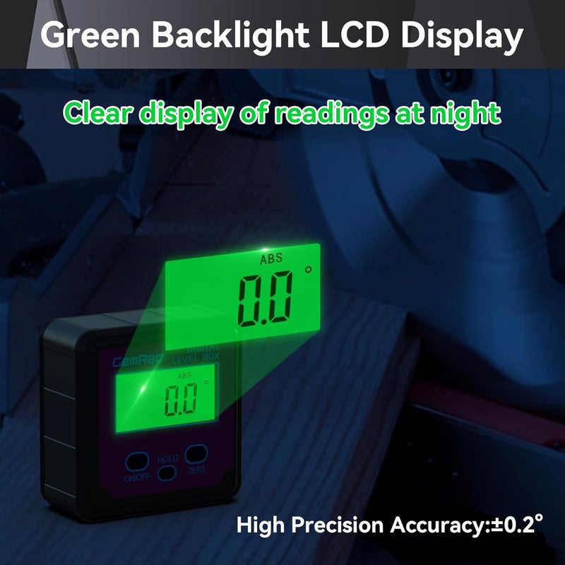 GemRed Digital Angle Gauge (Aluminum-with Hold Function) - Image 4