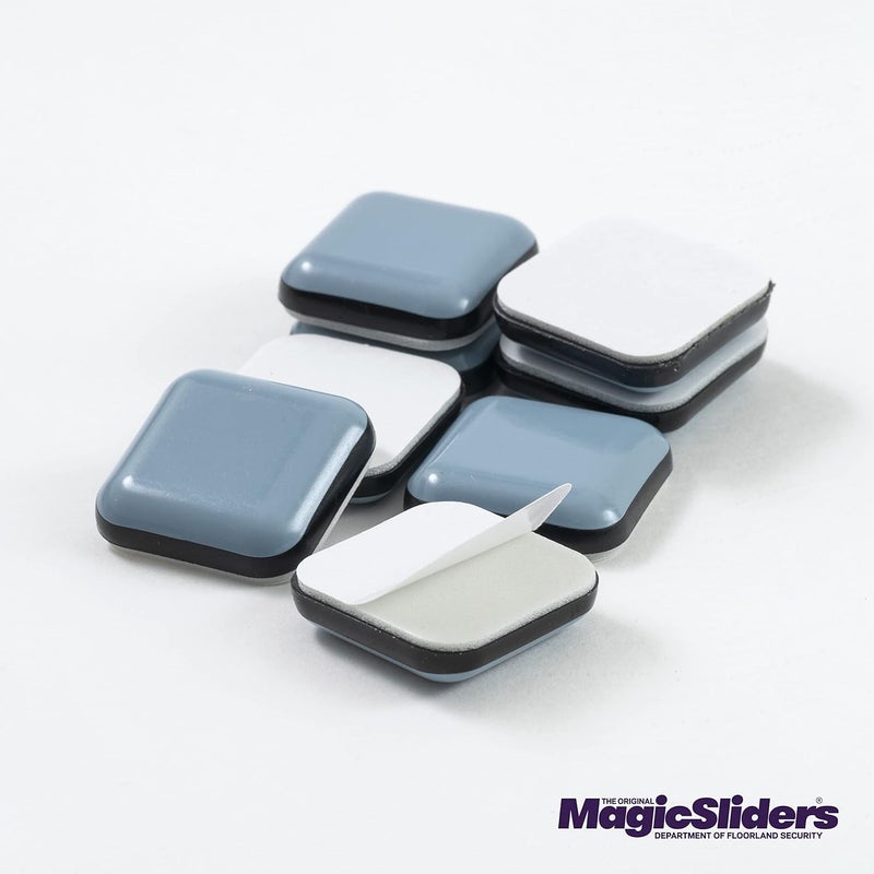 Magic Sliders 8 Pack Self-Adhesive Furniture Disc Pads for Easy Movement on Wood, Tile, Carpet, and Vinyl Floors - Image 3