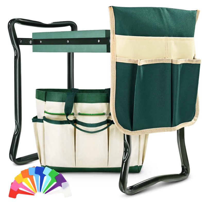 KVR Garden Bench for Kneeling and Sitting Foldable Garden Kneeler and Seat Heavy Duty, Gardener Gifts Ideas for Women Mom Grandma - Image 1