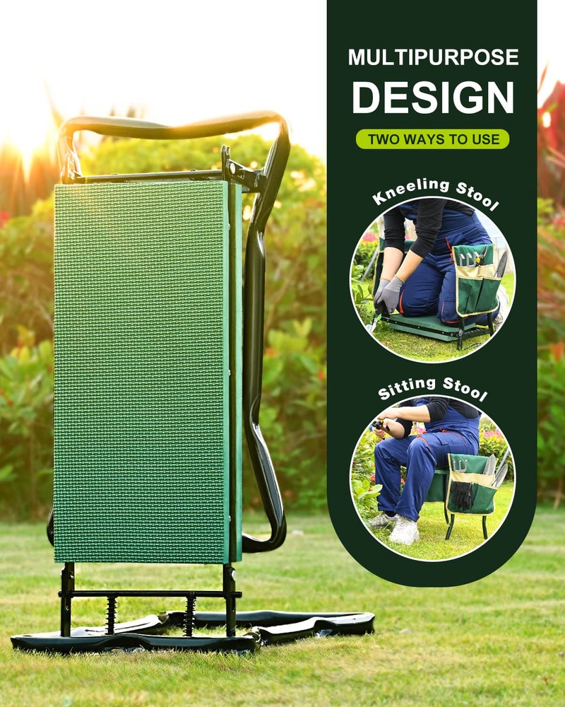 KVR Garden Bench for Kneeling and Sitting Foldable Garden Kneeler and Seat Heavy Duty, Gardener Gifts Ideas for Women Mom Grandma - Image 4
