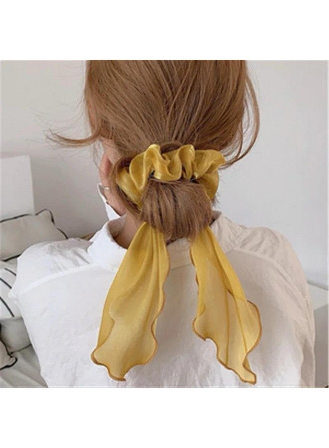 Radhya Accessories Satin Scrunchies For Women | Minimises Hair Loss & Breakage | Reduces Hair Damage & Split Ends | Frizz-Free & Crease-Free Hair | Anti-Hair Breakage & Hair Ties| Scrunchie for Girls Pack of 2 - Image 3