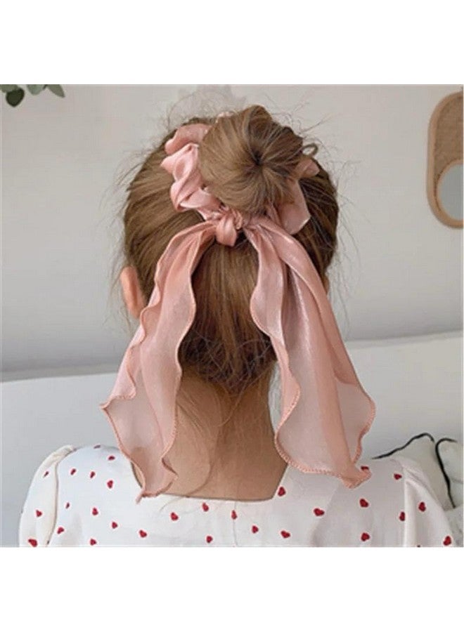 Radhya Accessories Satin Scrunchies For Women | Minimises Hair Loss & Breakage | Reduces Hair Damage & Split Ends | Frizz-Free & Crease-Free Hair | Anti-Hair Breakage & Hair Ties| Scrunchie for Girls Pack of 2 - Image 5