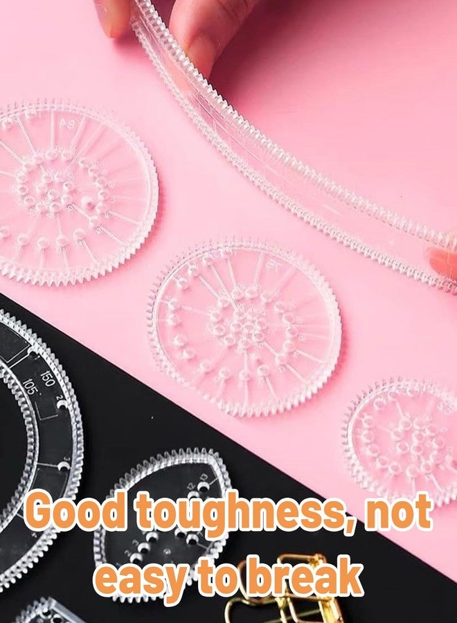 مجموعة أدوات الرسم السحرية المكونة من 28 قطعة، مجموعة سبيروغراف للأطفال، أدوات فنية إبداعية للأطفال، ألعاب تعليمية في مجالات العلوم والتكنولوجيا والهندسة والرياضيات، مسطرة هندسية للتعلم والمرح، هدية مثالية للأطفال من سن 5 إلى 12 عامًا - Image 4