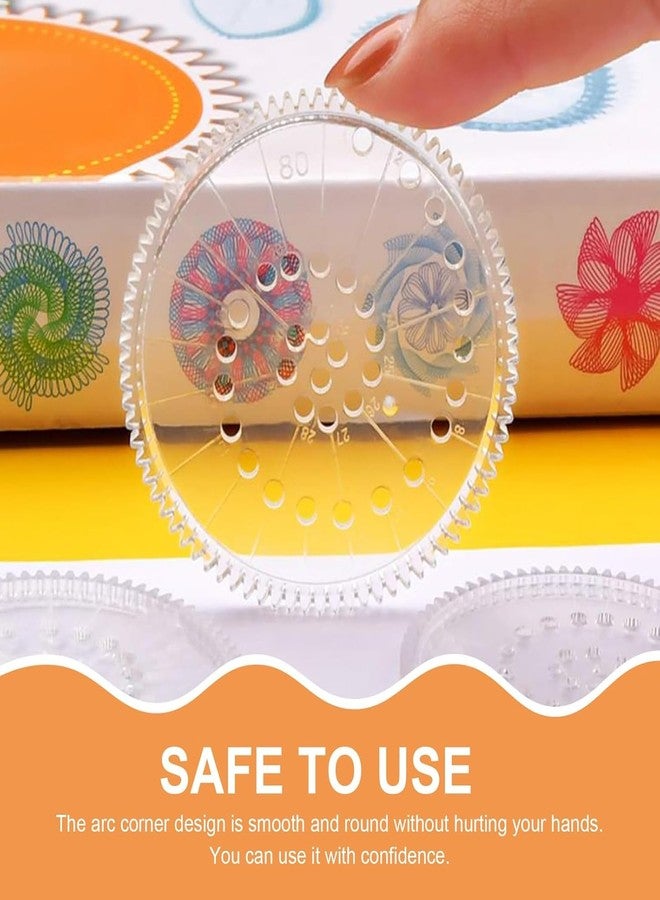 مجموعة أدوات الرسم السحرية المكونة من 28 قطعة، مجموعة سبيروغراف للأطفال، أدوات فنية إبداعية للأطفال، ألعاب تعليمية في مجالات العلوم والتكنولوجيا والهندسة والرياضيات، مسطرة هندسية للتعلم والمرح، هدية مثالية للأطفال من سن 5 إلى 12 عامًا - Image 5