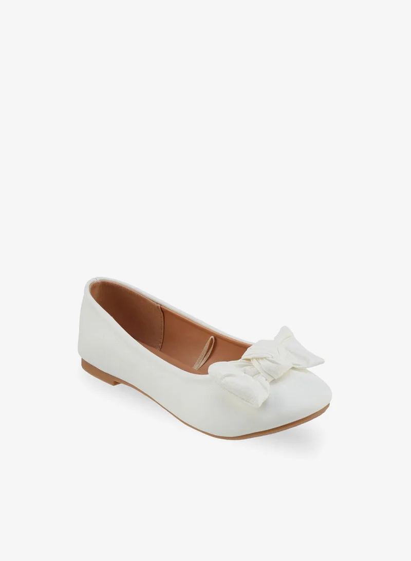 Flora Bella By Shoexpress Flora Bella Girls Bow Accent Ballerina Shoes