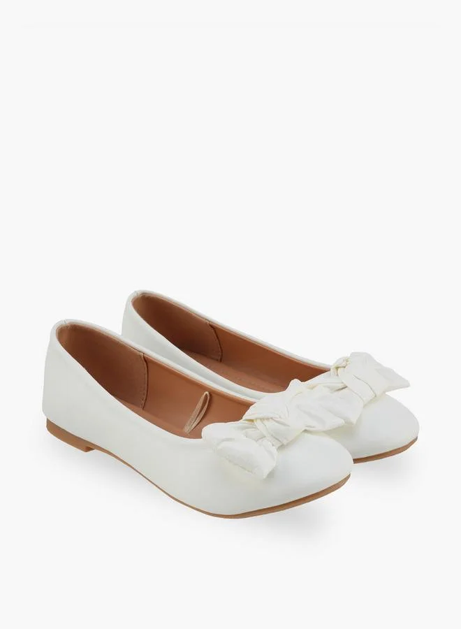 Flora Bella By Shoexpress Flora Bella Girls Bow Accent Ballerina Shoes