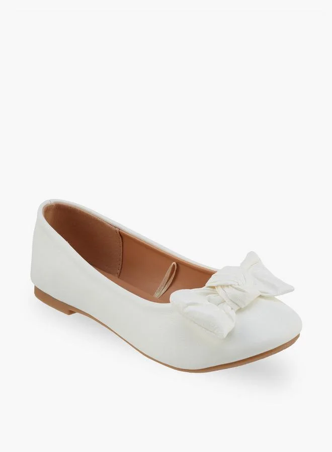 Flora Bella By Shoexpress Flora Bella Girls Bow Accent Ballerina Shoes