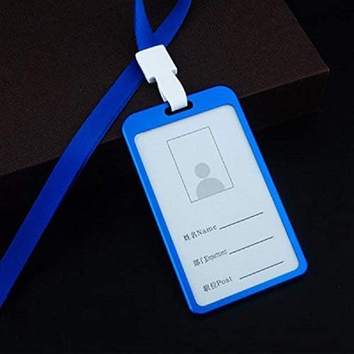 WHNOATOC Stylish Blue Steel id Card Holder Pack 1 for Women, Men & Students - Image 5