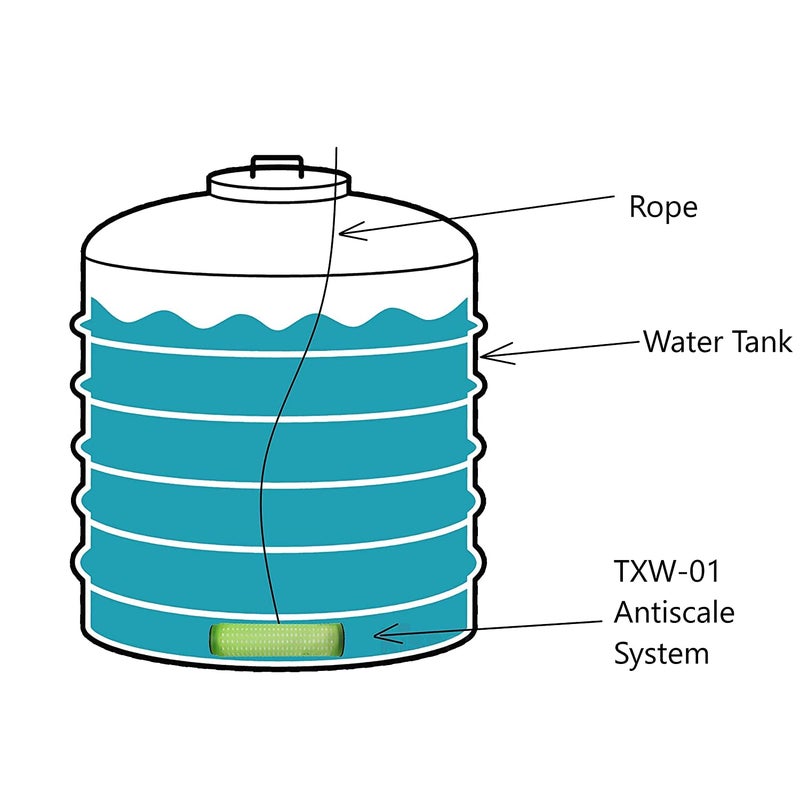 Robostore India TX Hard water Softener for House Disable Calcium and Magnesium scaling Reduce Hair loss and Skin Itching Protect RO filter Washing Machine Water heater Bathroom Plumbing Fixture from Scaling - Image 2