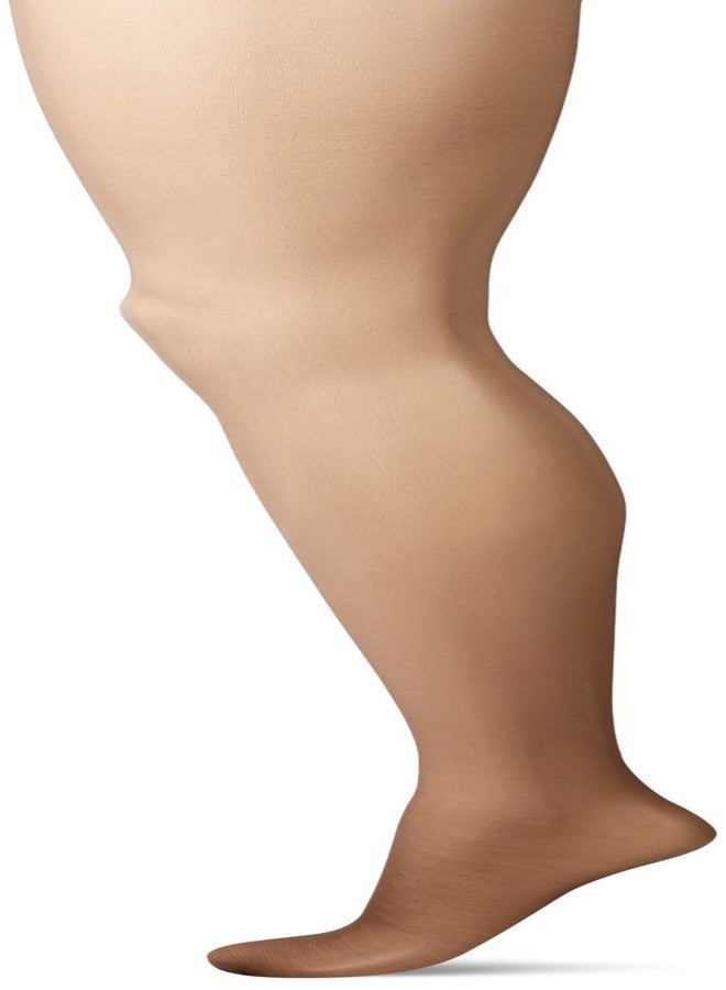 لا معنى جوارب نسائية شفافة للغاية بلون الكاكاو، من ماركة نو نونسنس، بتصميم نيودز، مع جزء علوي للتحكم. - Image 1