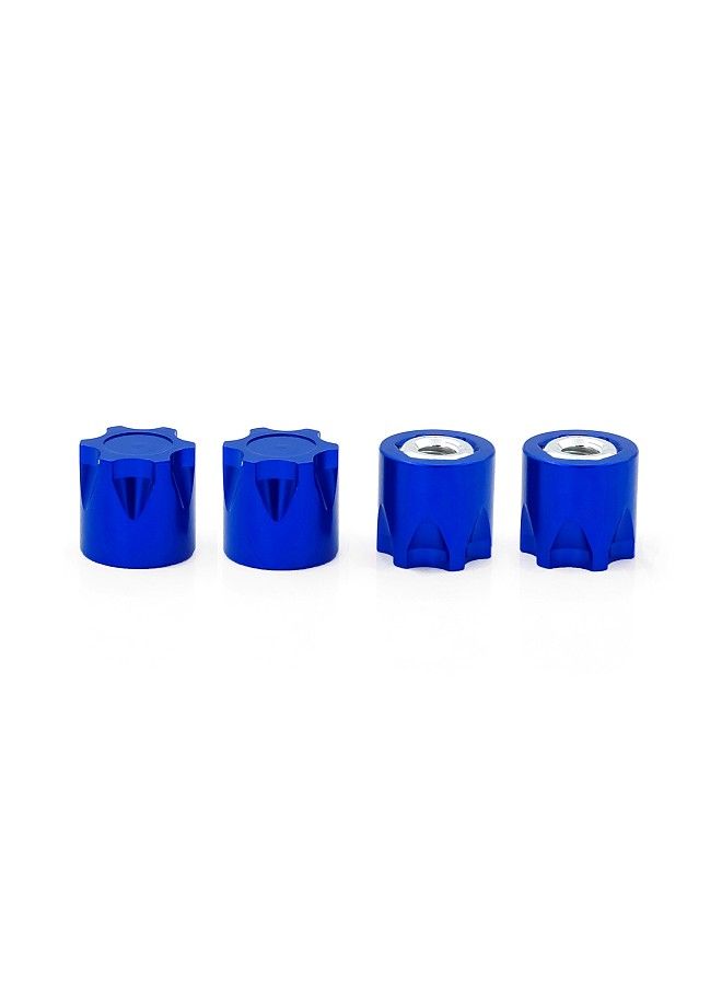 4PCS Aluminium Wheel Rim Center Cap M4 Nut Replacement for TRAX4 TRAX6 SCX10 90046 Redcat Gen8 Tamiya MST CFX VS4-10 1/10 Remote Control Crawler  - Image 1