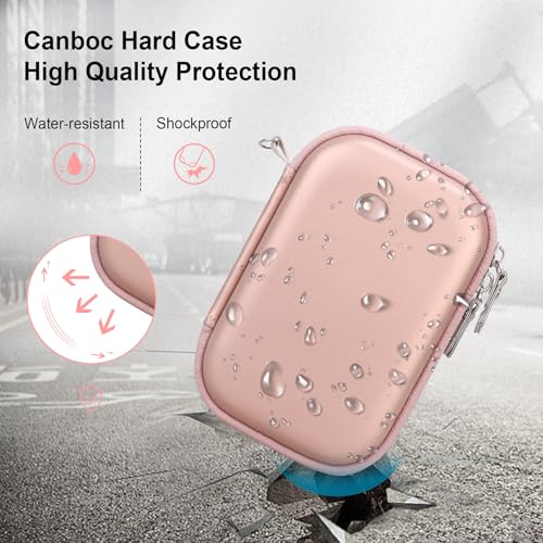 Canboc Carrying Case for HP Sprocket 2x3 Instant Smartphone Printer, Wireless Mobile Photo Printer, Zipper Mesh Bag fits Photo Paper Cable, Rose Gold - Image 4