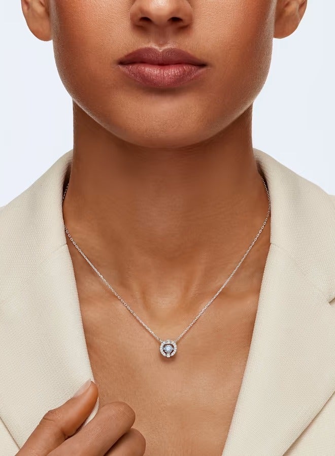 Swaro Swarovski Sparkling Dance Blue Necklace for Women 5279425  - Image 2