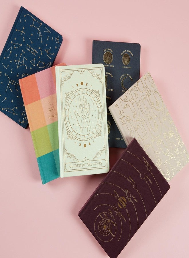 DesignWorks Ink Bound Notebook Journal - 5.125" x 8.25" Writing Journal with Gold Foil Cover, 256 Lined Pages - Aesthetic Notebook for Journaling & Work - Moon Phases - Image 5