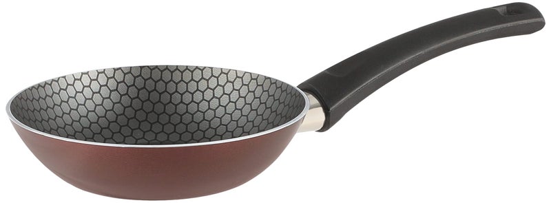 Trueval Fry Pan Dark Red Size 16 Cm - Image 1