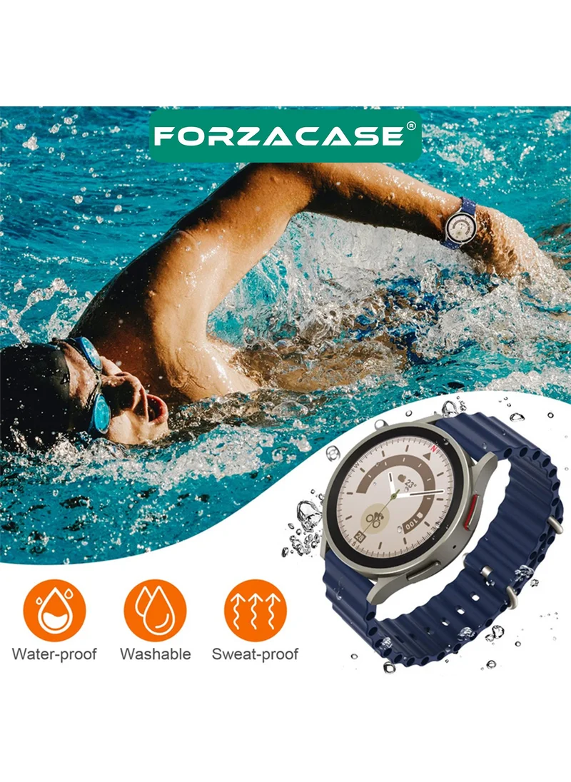 فورزاكاس Ocean Slotted Silicone Band Strap for Huawei Watch Ultimate - FC143