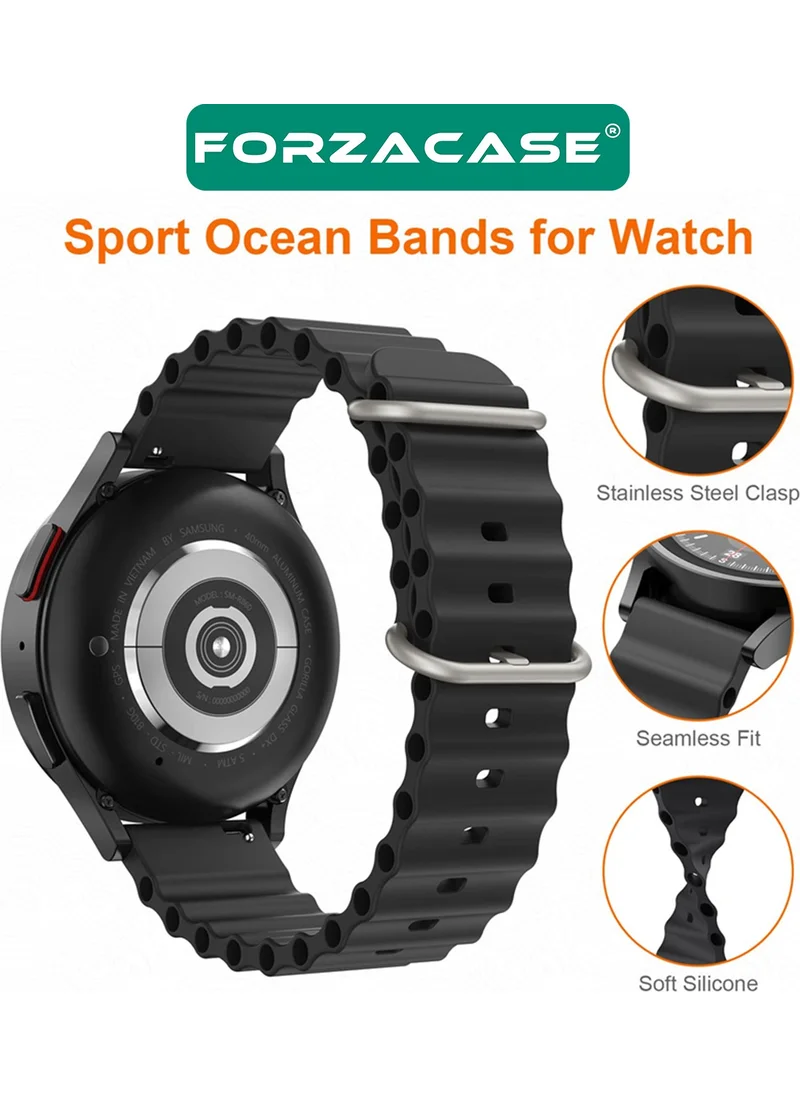 فورزاكاس Ocean Slotted Silicone Band Strap for Huawei Watch Ultimate - FC143