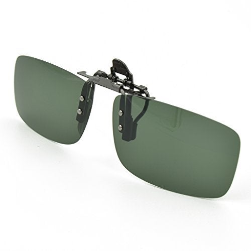 Besgoods Polarized Clip-On Flip Up Sunglasses Metal Clip Lenses Glasses for Cycling Sport Driving Fishing Outdoor - Image 1