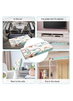 EMZJ 200 X 180 X 1 cm Baby Crawling Play Floormat Foam Non-Toxic Foldable Reversible Playing Mat - Different Designs  - Image 4