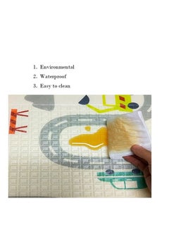 EMZJ 200 X 180 X 1 cm Baby Crawling Play Floormat Foam Non-Toxic Foldable Reversible Playing Mat - Different Designs  - Image 3