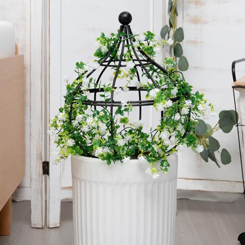 GOOOXIM 29-Inch Garden Trellis Obelisk - Durable Metal Support for Indoor & Outdoor Climbing Plants, Perfect for Vertical Gardening & Potted Plants, Stylish Design for Home and Garden - Image 4